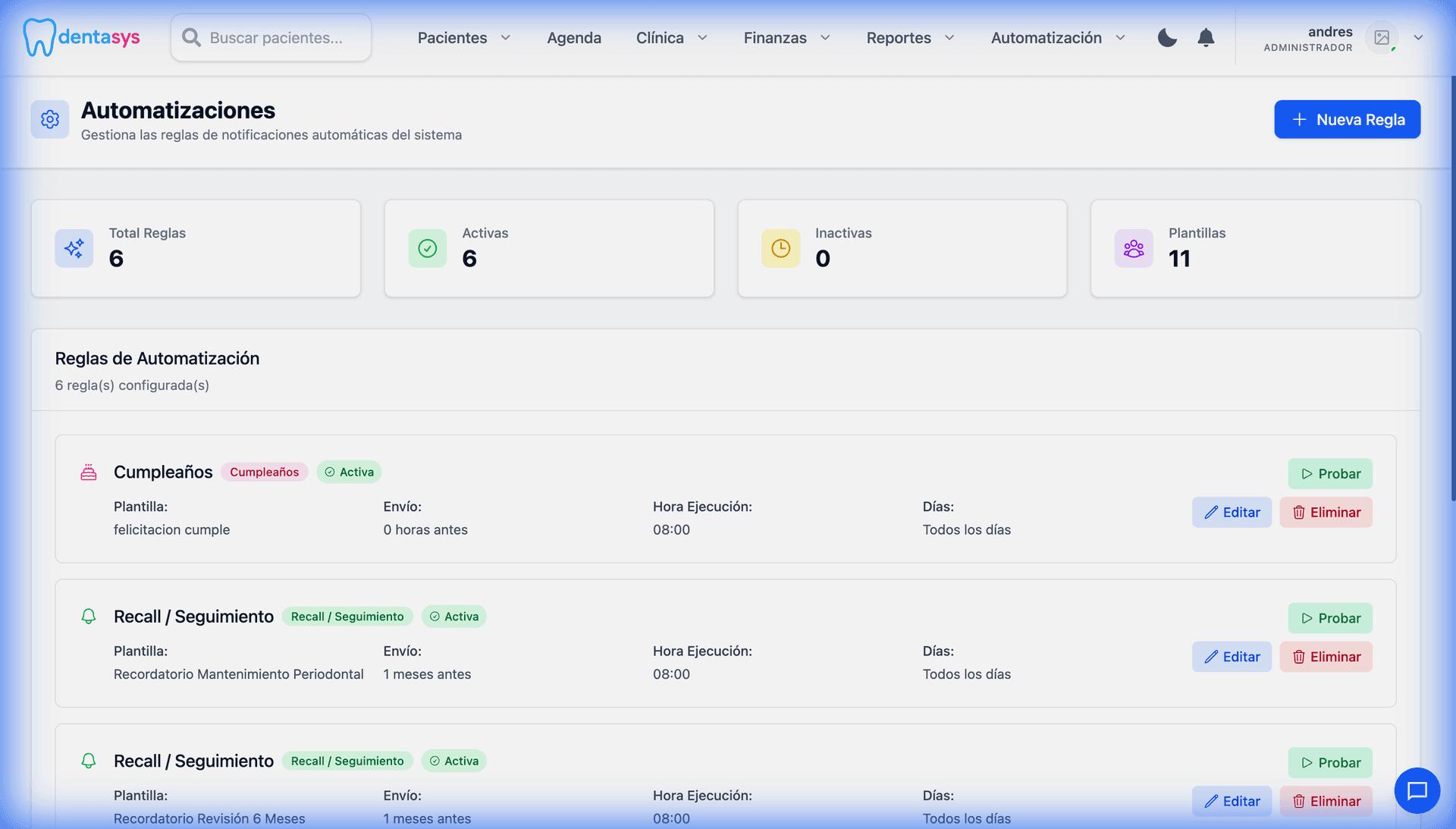 Reglas de Automatización
